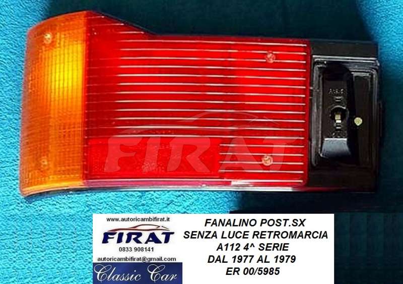 FANALINO A112 77 - 79 S/RETRO POST.SX